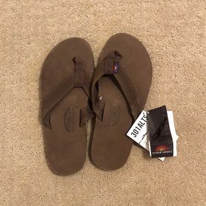 mens rainbow flip flops
